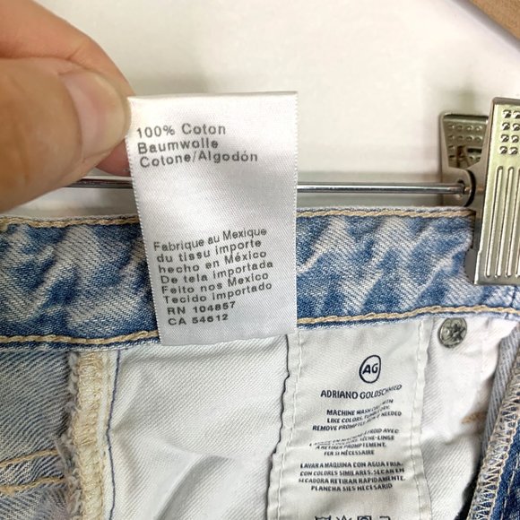AG ADRIANO‎ GOLDSCHMIED The Phoebe Distressed High Waist Denim Sz 24 - Picture 12 of 13